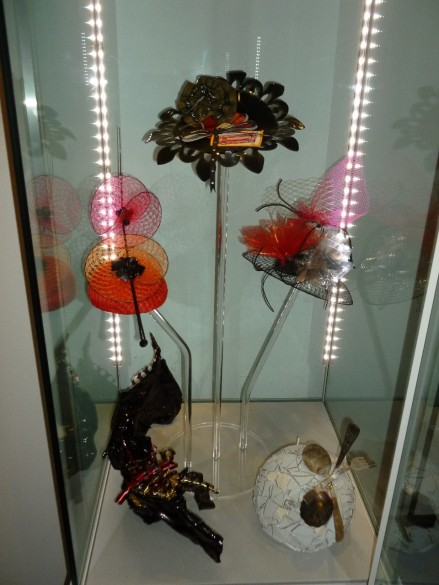 Another case I displayed; hats by Sue Daniels, Debbie Lough, Susan Wood, and Sue Carter